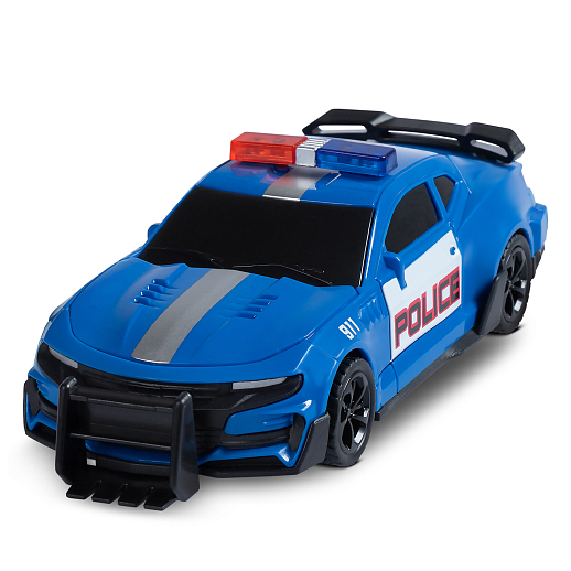 Машинка-робот Полиция, 13,5см, фрикционный механизм, со светом, цвет синий с бел.,в/к 15,5*4,5*7,5см в Джамбо Тойз #2