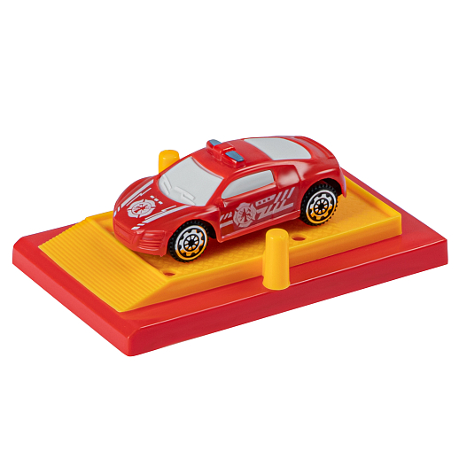 Парковка "Пожарная" с лифтом, свет, звук, ручной механизм лифта, в компл. машинки, вертолет, на бат., в/к 45*6,5*31см в Джамбо Тойз #18