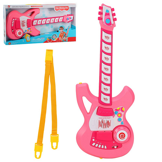 Музыкальная игрушка "Гитара",звук.эф.., в/к 62х7х32 см в Джамбо Тойз