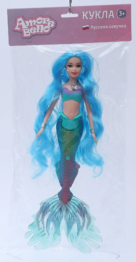 ТМ "Amore Bello" Русалка, русский язык, чип, голубая, в/п в Джамбо Тойз