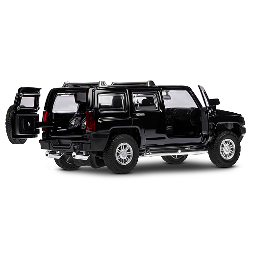 ТМ "Автопанорама" Машинка металлическая 1:32 Hummer H3, черный, свет, звук, откр. двери и багажник, инерция, в/к 17,5*13,5*9 см в Джамбо Тойз #15