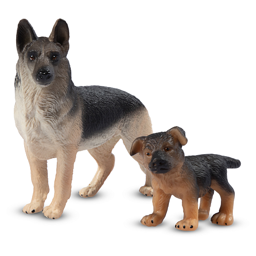 ТМ "DARWIN, Коллекционные фигурки собак "Немецкая овчарка и щенок" в/п в Джамбо Тойз