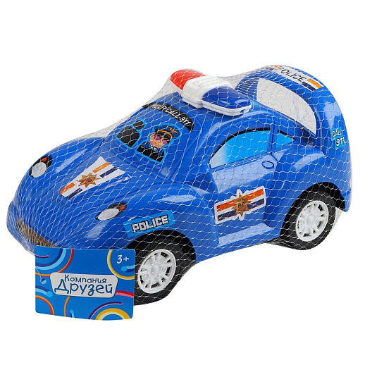 Машинка инерционная ТМ "Компания Друзей" полицейская синяя 30х16х15,5 см в Джамбо Тойз #5