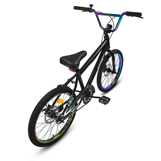 Велосипед двухколёсный CITYRIDE, модель CR-B2-14F7, рама сталь, колеса 20", дисковые тормоза, цвет чёрный в Джамбо Тойз #13