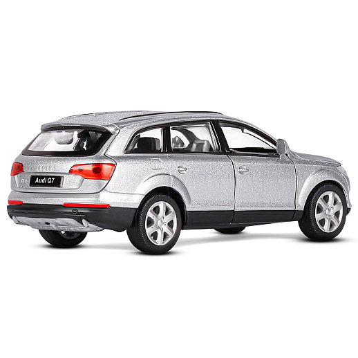 ТМ "Автопанорама" Машинка металлическая 1:32 Audi Q7, серебряный, свет, звук, откр. двери капот и багажник, инерция, в/к 17,5*13,5*9 см в Джамбо Тойз #9