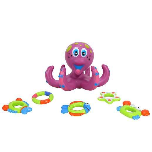 Игрушка развивающая "Забавный осьминог с кольцами" в Джамбо Тойз #3