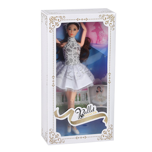 Кукла "Балерина", с шарнирными руками и ногами в белом платье, в/к 17*8*32,5 см в Джамбо Тойз #3
