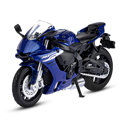 ТМ "Автопанорама" Мотоцикл металлический 1:18 YAMAHA YZF-R1, синий, свободный ход колес, в/к 9,2 х 4,5 х 14 см в Джамбо Тойз #4