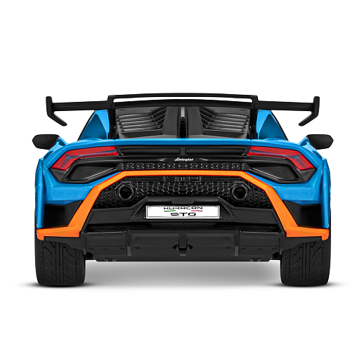ТМ "Автопанорама" Машинка металлическая, 1:24  Lamborghini  Huracán STO, голубой, откр. двери и капот, свет, звук, свободный ход колес, в/к 24,5х12,5х10,5 см в Джамбо Тойз #14