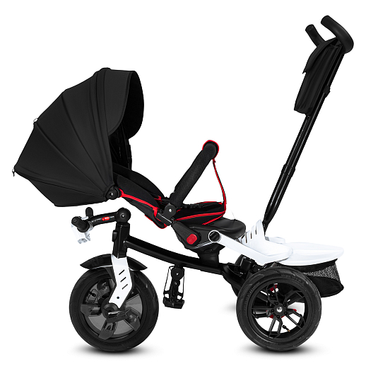 Детский трехколесный велосипед "CITYRIDE LUNAR 2.0". Пятиугольная рама, сиденье 360, складная крыша D600, подножки, надув.колеса 12/10, багажник, сумочка, фара в Джамбо Тойз #5