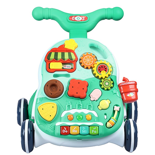 Ходунки, игровой центр, свет, звук, цвет зеленый, в/к 38х11х34,5 см в Джамбо Тойз #9