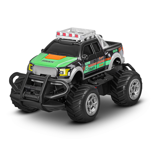 Р/У внедорожник 14см, 4 канала, подсветка днища, цвет черный с зелен.принтом, в/к 10,7*9,5*26см в Джамбо Тойз #2