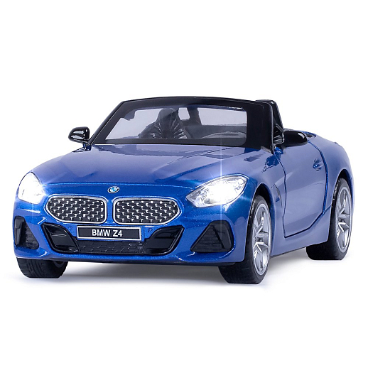ТМ "Автопанорама" Машинка металлическая 1:30 BMW Z4 M40i, синий, свет, звук,откр. двери, инерция, в/к 18*13,5*9 см в Джамбо Тойз #2