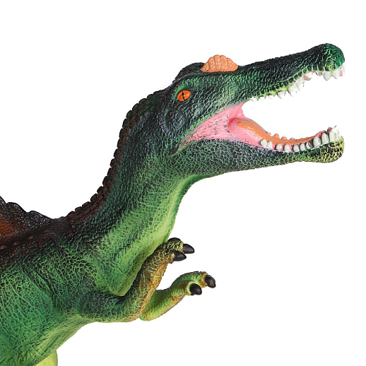ТМ "КОМПАНИЯ ДРУЗЕЙ", серия "Животные планеты Земля". Динозавр с чипом, звук - рёв животного, эластичная поверхность с шероховатостями, мягкий наполнитель, бирка, 59.0X12.0X38.5 в Джамбо Тойз #4
