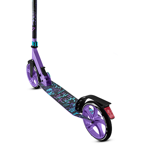 2хкол. самокат CITYRIDE 200, сталь 100%, грипсы 135мм TPR, колеса PU 200/200 мм. Фиолетовый в Джамбо Тойз #13