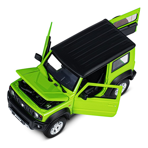 ТМ "Автопанорама" Машинка металлическая, 1:18, Suzuki Jimny, зеленый, открываются двери, капот и багажник, свободный ход колес, световые и звуковые эффекты, в/к 24,5х12,5х10,5 см в Джамбо Тойз #14