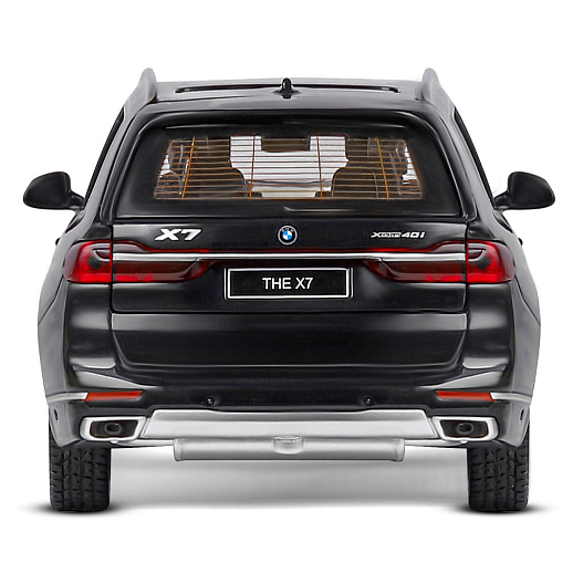 ТМ "Автопанорама" Машинка металлическая 1:32 BMW X7, черный, свет, звук, откр. четыре двери, капот и багажник, инерция, в/к 19*9*7 см в Джамбо Тойз #8