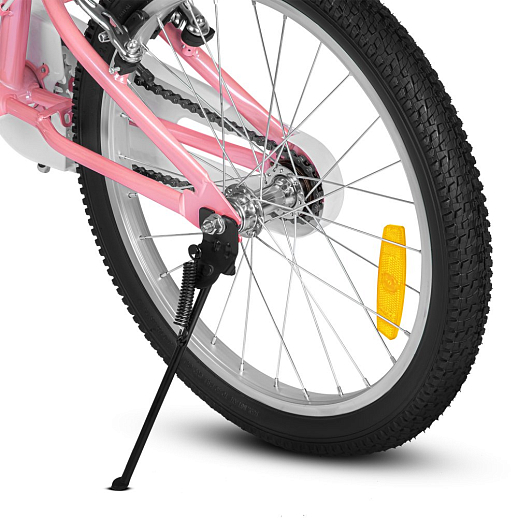 Велосипед двухколесный CITYRIDE, модель CR-B2-11FU, рама сталь, колеса алюминий 20", v-brake тормоза, встроенная в раму подсветка, подножка, цвет розовый в Джамбо Тойз #9