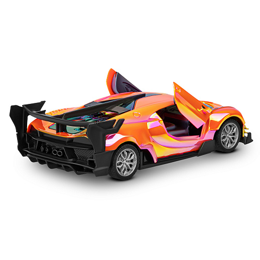 Р/У машинка 1:24,5 каналов,двери откр. с пульта,свет,цвет оранжевый бензин,в/к в/к 30,3х7,7х12см в Джамбо Тойз #5