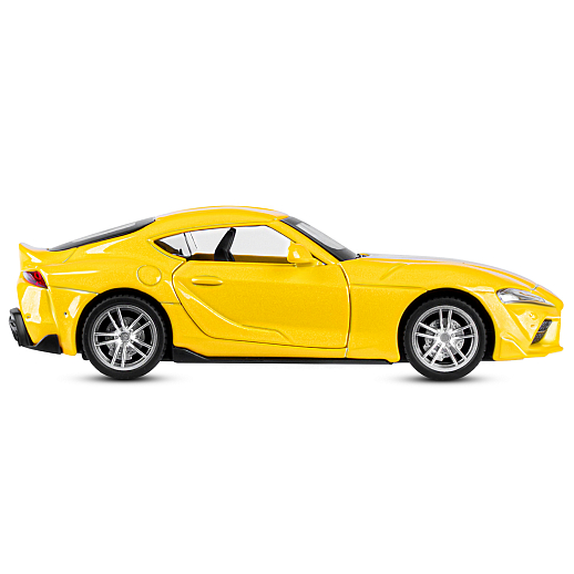 ТМ "Автопанорама" Машинка металлическая 1:38 Toyota GR Supra, желтый, откр. двери, инерция, в/к 17,5*12,5*6,5 см в Джамбо Тойз #7