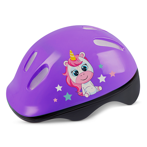 Набор роликов-квадов CITYRIDE, с принтом кошки, шлем, комплект защиты, сумка, колёса PU, текстильный мысок, подшипники ABEC7, фиолетовый-белый, в/к 5сл гофорокартон в Джамбо Тойз #3