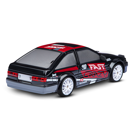 Машинка скоростная для дрифта на радиоуправлении AUTODRIVE, 1:24 2.4G, 4WD, 4 канала: вперед/назад, повороты, сменные шины, свет, с зарядкой, цвет черный, в/к 24,1х10,3х23,7 см в Джамбо Тойз #7