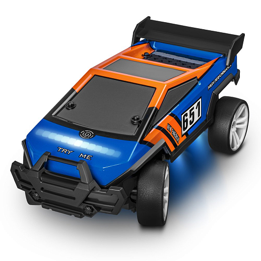 Р/у скоростная машина для дрифта,1:18,подсветка корпуса и днища, запасн. колеса, конусы 4шт.,цвет синий,с аккум, в/к 34*20,5*17,5см в Джамбо Тойз #9