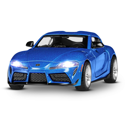 ТМ "Автопанорама" Машинка металлическая 1:31 Toyota Supra, матовый синий, откр. двери, свет, звук, инерция в/к 17,5*13,5*9 см в Джамбо Тойз #6