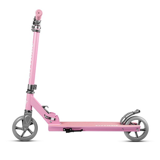 Самокат 2хколесный Материал: Алюминий.Колесо: 145 мм PU,Размер в разложенном виде: 76X36X95 см¶Размер деки: 51X12 см¶Цвет: розовый в Джамбо Тойз #4