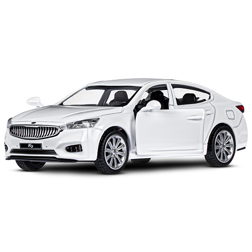 ТМ "Автопанорама" Машинка металлическая 1:41 KIA K7, белый, откр. двери, инерция, 17,5*12,5*6,5 см в Джамбо Тойз #5
