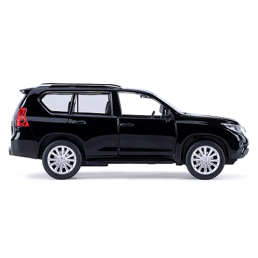 ТМ "Автопанорама" Машинка металлическая 1:32 Land Cruiser Prado, черный, свет, звук, откр. двери, капот и багажник, инерция, в/к 17,5*13,5*9 см в Джамбо Тойз #11
