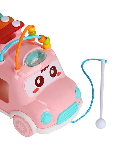 Развивающая игрушка автобус "Металлофон, сортер", цвет розовый, в/к 30*10,9*19,2 см в Джамбо Тойз #4