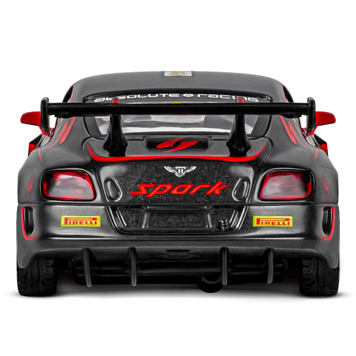 ТМ "Автопанорама" Машинка металлическая 1:32 Bentley Continental GT3, черный, свет, звук, откр. двери и капот, инерция, в/к 17,5*13,5*9 см в Джамбо Тойз #12