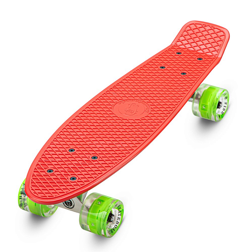 Скейтборд Fish, дека PP р-р 22"х6", колеса 60х45мм 78А, PU, LED, ABEC-7, подвеска алм.3,25" в/п в Джамбо Тойз #3