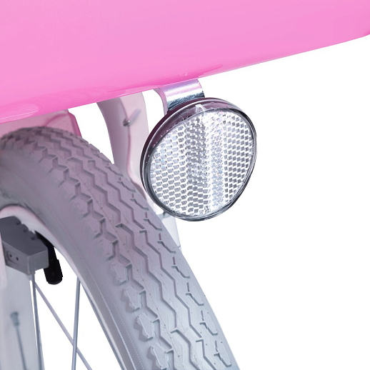 Велосипед двухколёсный CITYRIDE, модель CR-B2-09H, колеса 16", рама сталь, колеса алюминий, балансирные колеса, пластиковая корзинка, оплетка тормозных рубашек в  декортаивных бусинах, цвет розовый в Джамбо Тойз #9