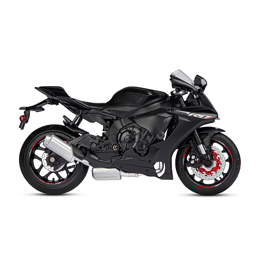 ТМ "Автопанорама" Мотоцикл металл. 1:12 YAMAHA YZF-R1, черный, свободный ход колес, в/к 7,1*11,7*20,6 см в Джамбо Тойз #8