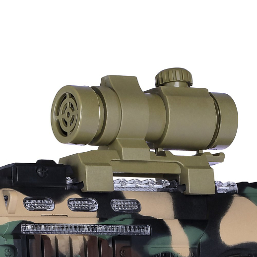 ТМ "Маленький воин", Игрушечный автомат 39см со звуком, светом,вибрацией, в/к 29,5*4,5*14см в Джамбо Тойз #6