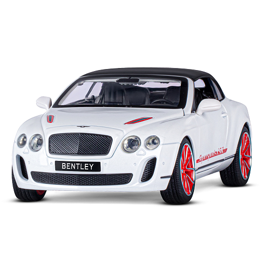 ТМ "Автопанорама" Машинка металлическая 1:24 Bentley Continental Supersports ISR, белый, откр. двери, капот и багажник, свет, звук, свободный ход колес, в/к 24,5*12,5*10,5 см в Джамбо Тойз #5