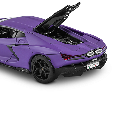 ТМ "Автопанорама" Машинка металл. 1:32 Lamborghini Revuelto, фиолетовый, инерция, откр. двери, в/к 17,5*12,5*6,5 см в Джамбо Тойз #19
