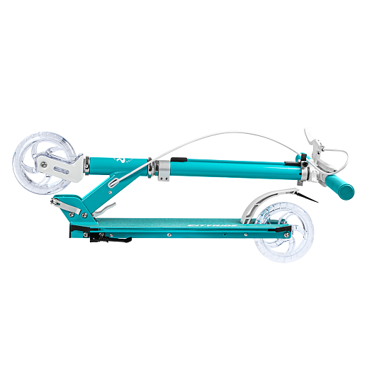 Самокат 2хколесный Материал：алюминиевый сплав.Ручка：TPR , ручной тормоз                        Колеса：145X30mm PU Подшипники：ABEC-7                                                           Размер деки ：50x12cm   Цвет: зеленый в Джамбо Тойз #6