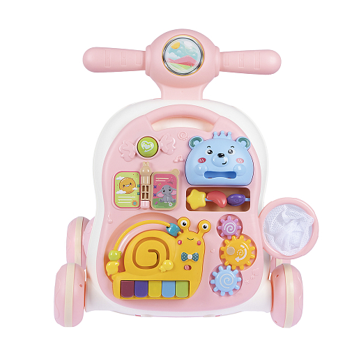 Ходунки, игровой центр, свет, звук, цвет розовый, в/к 36,5х21х45,5 см в Джамбо Тойз #36