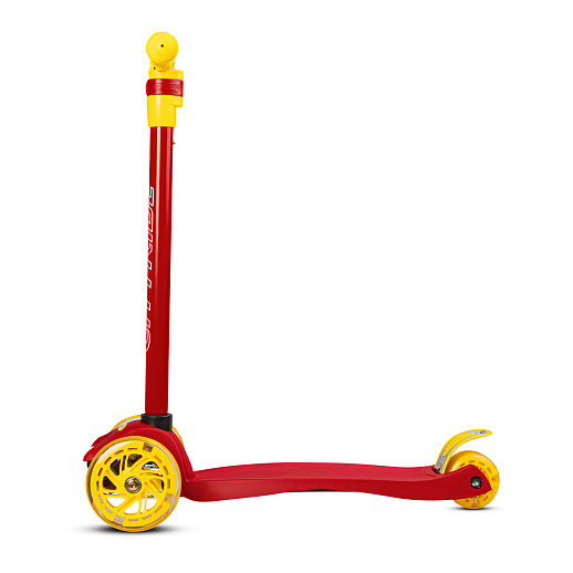 Самокат трехколесный CityRide, пакет, Дека: PP+нейлон, колеса PU 120/76 свет, руль  металл телеск., цвет красный в Джамбо Тойз #5