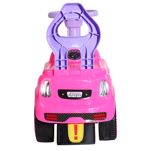 ТМ "Компания Друзей" Каталка Толокар Машина розовая с клаксоном на руле, в/к 54х48х23 см в Джамбо Тойз #5