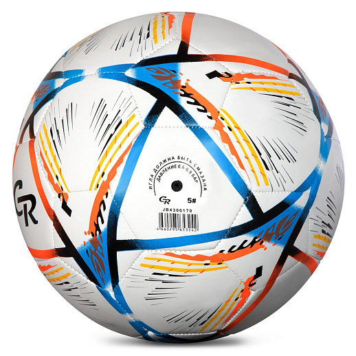 Футбольный мяч City Ride, белый/мульти, TPU 4 mm, 410г, игла в комплекте, в нейлоновом мешке в Джамбо Тойз #2