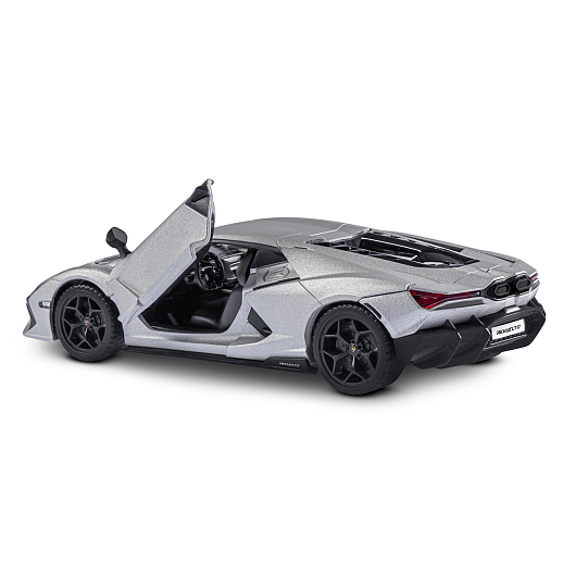 Игрушка для детей: Машинка металлическая, 1:24 Lamborghini, цвет серый, свет, звук, свободный ход колес, артикул JB1251763 в Джамбо Тойз #11