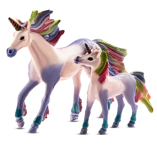 ТМ "КОМПАНИЯ ДРУЗЕЙ", серия "Животные планеты Земля", набор "Единорог и жеребенок", сиреневый, в/п 18*15*4 см в Джамбо Тойз #6