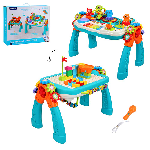 Игровой Столик двухсторонний, свет, звук, Bluetooth в кор 55х13х45 см в Джамбо Тойз
