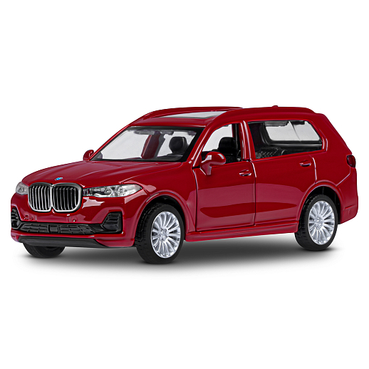 ТМ "Автопанорама" Машинка металлическая, 1:44, BMW X7, красный металлик, откр. двери, в/к 17,5*12,5*6,5 см в Джамбо Тойз #2