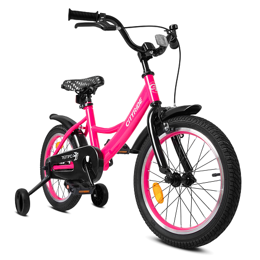 Велосипед двухколёсный CITYRIDE, модель CR-B2-04F7, рама сталь, колеса алюминий 16", цвет розовый в Джамбо Тойз #10