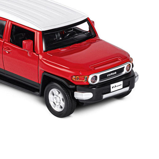 ТМ "Автопанорама" Машинка металлическая  1:32 Toyota FJ Cruiser, красный, свет, звук, откр. двери, инерция, в/к 17,5*13,5*9 см в Джамбо Тойз #18